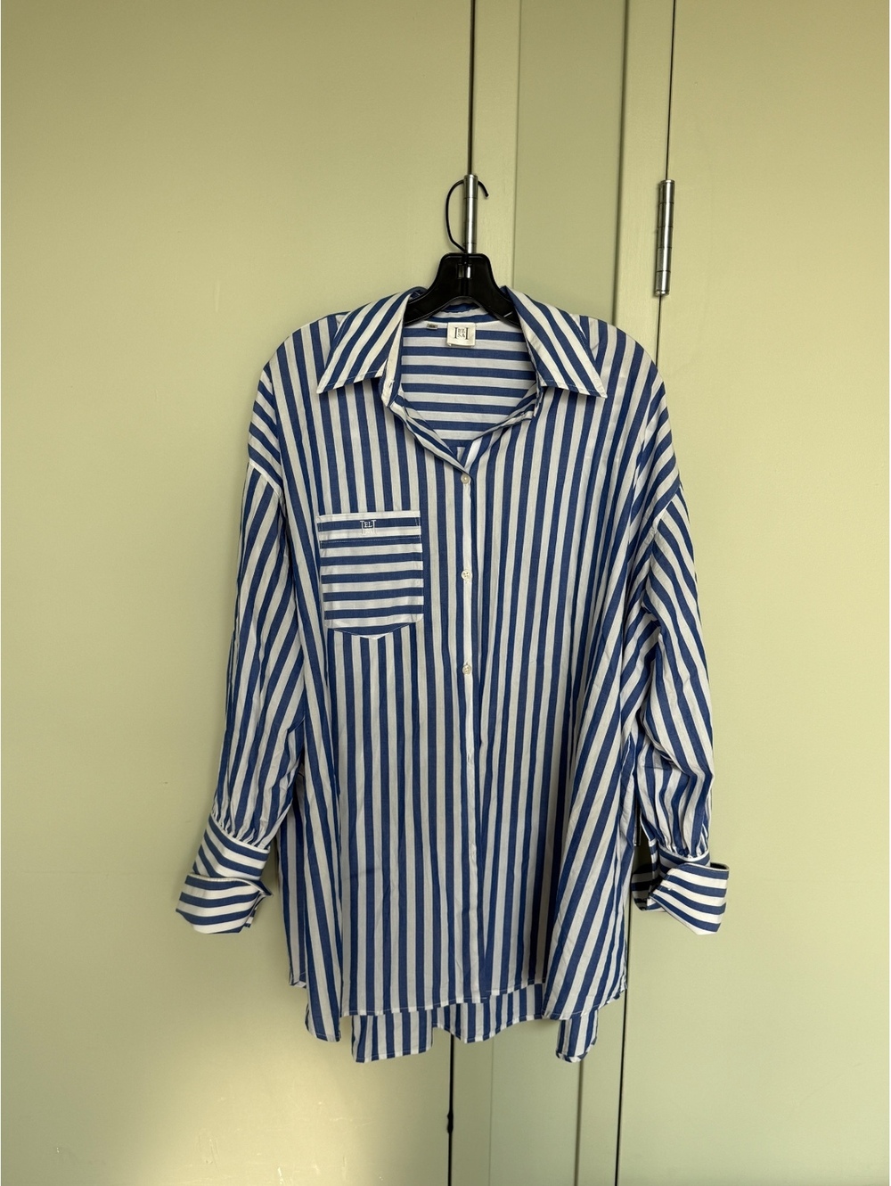 Helsa Cotton Poplin Oversized Shirt EXCELLENT CONDITION - Picture 2 of 2